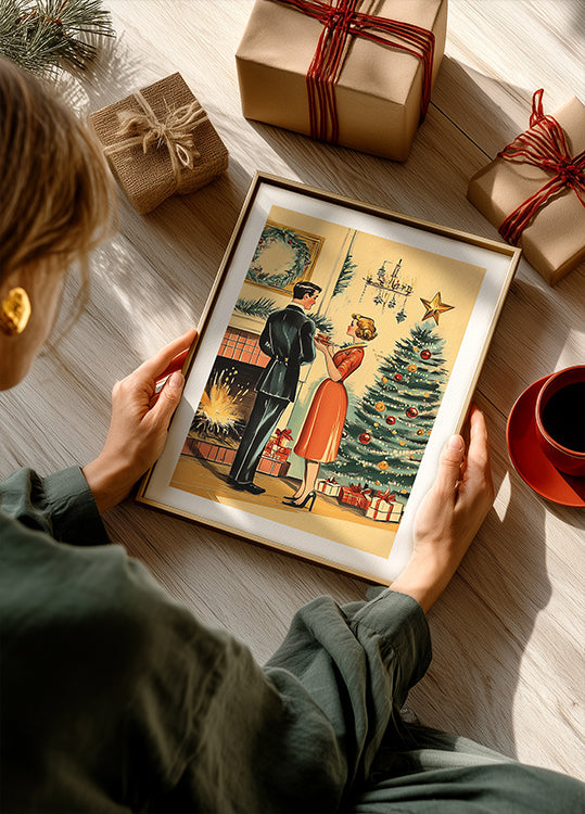 Retro Christmas Plakat