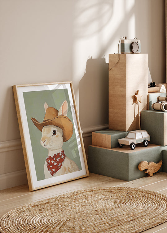 Cowboy Rabbit Plakat