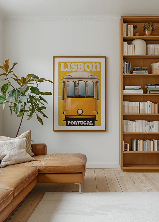 Lisbon Portugal Vintage Travel Poster Plakat