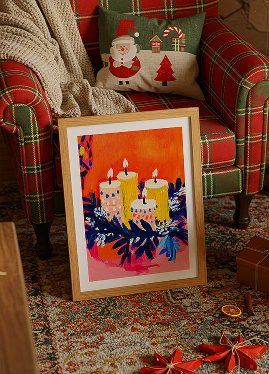 Radiant Candle Glow Plakat