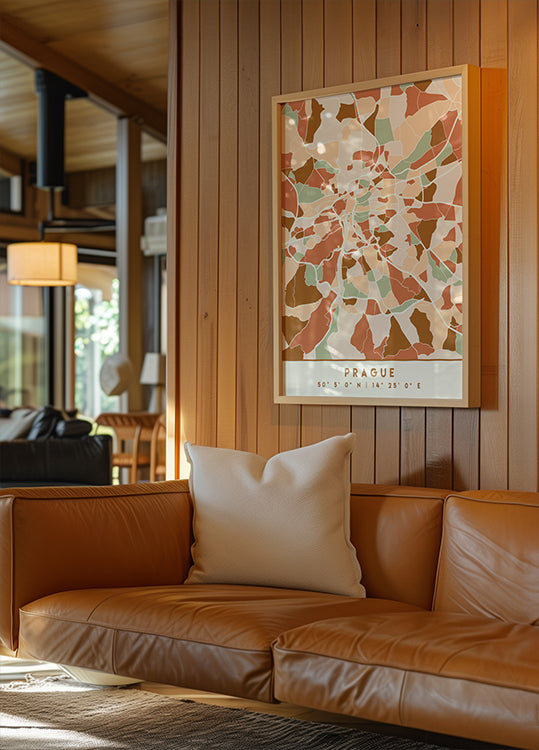 Black Maps Earth Tones 69 Plakat