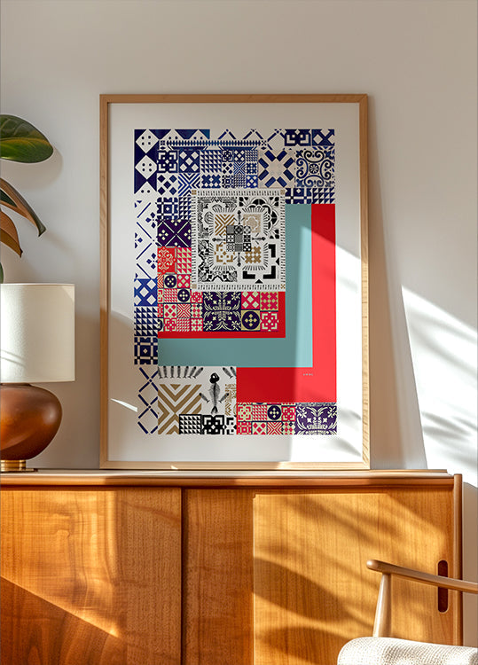 Portugese Abstract Pattern Plakat