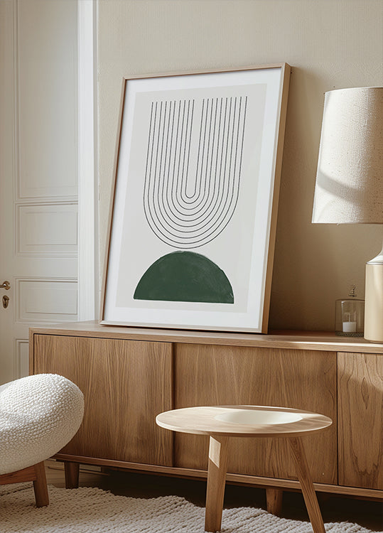 Green Mid Century Modern No.5