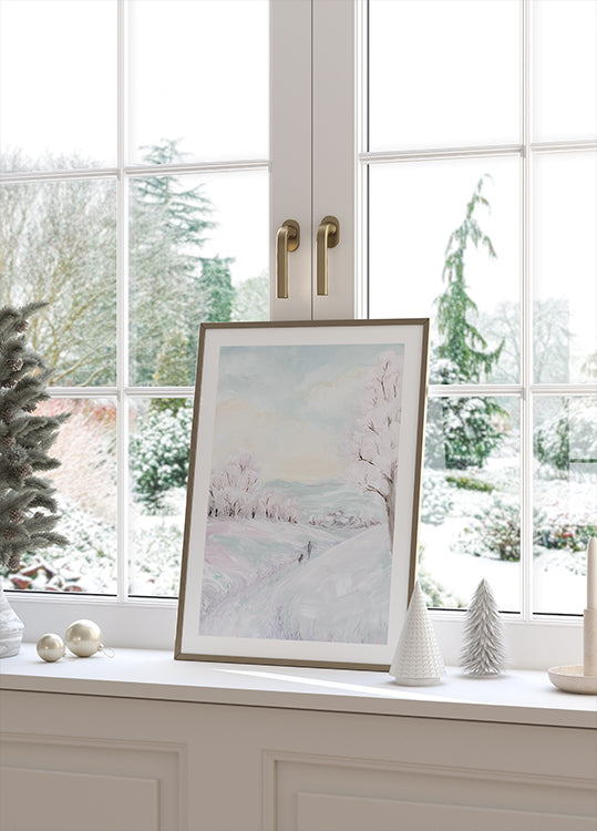 The winter stroll Plakat