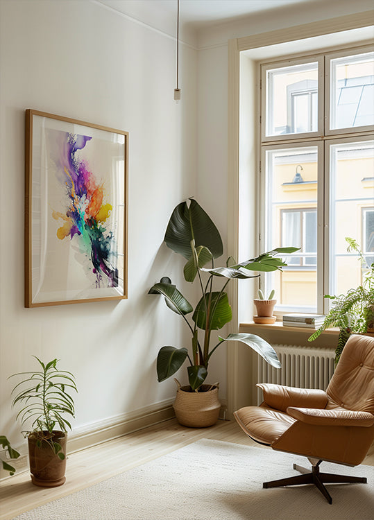 Vibrant Color Burst Plakat