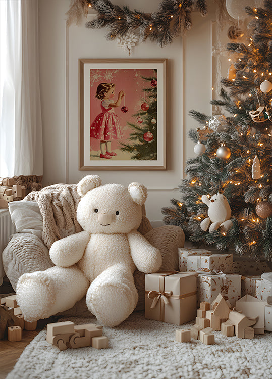 Girl With Baubles Plakat