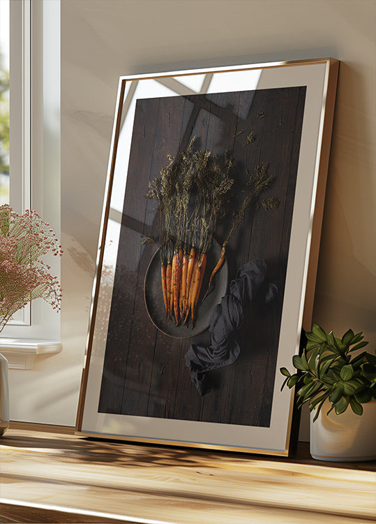 Roasted carrots Plakat
