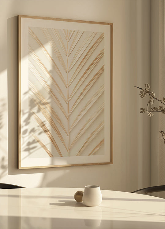 Golden Palm Leaf Plakat