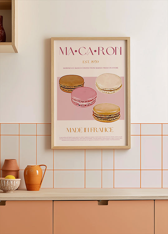 French Macaron Delight Plakat
