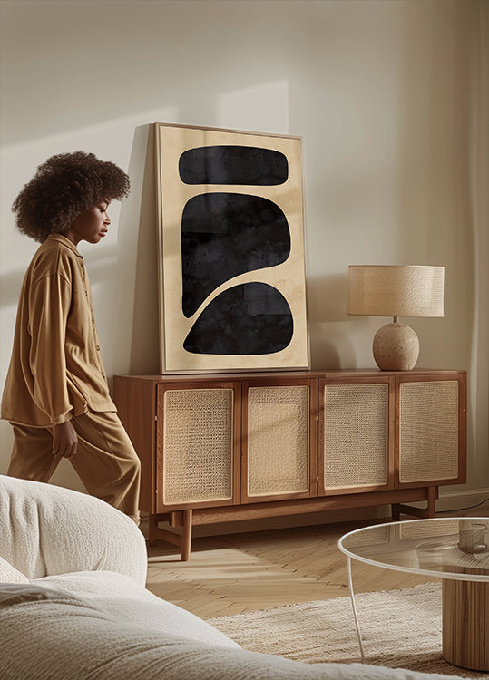 Minimal Black Shapes Plakat