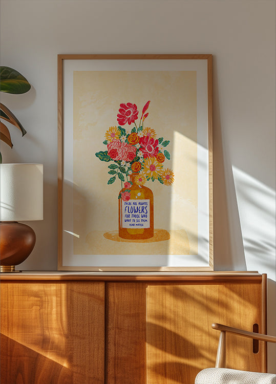 Always flowers Plakat