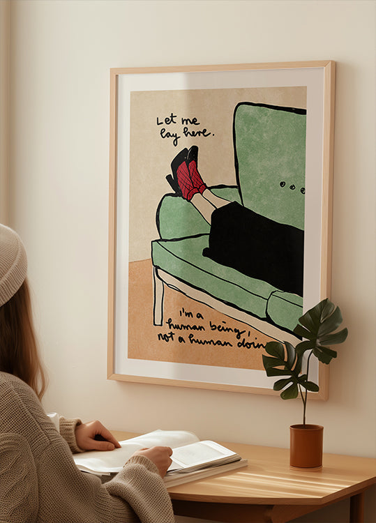 Let me lay here Plakat