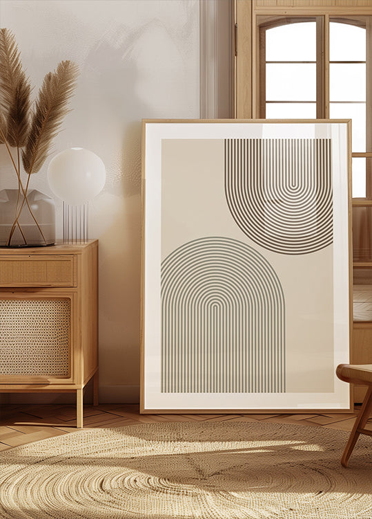 Minimal Arch Lines Plakat