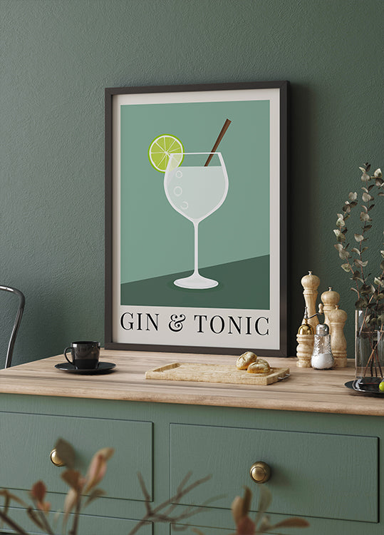 Gin &amp; Tonic Plakat