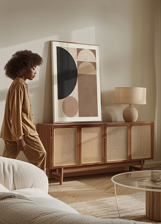 Brown geometry 6 Plakat