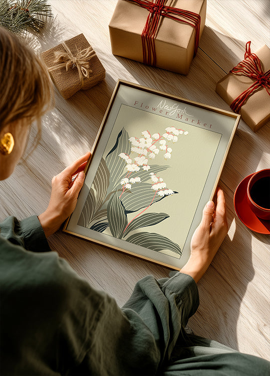 Flower Market New York Lily of the valley Plakat