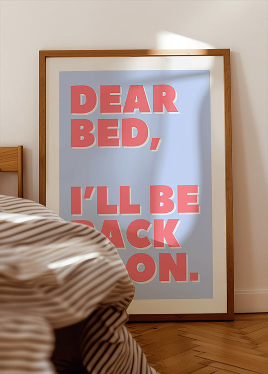 Letter to My Bed Plakat