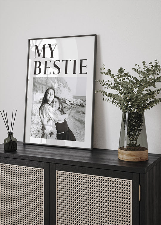 My Best Friend Personalized Photo Plakat