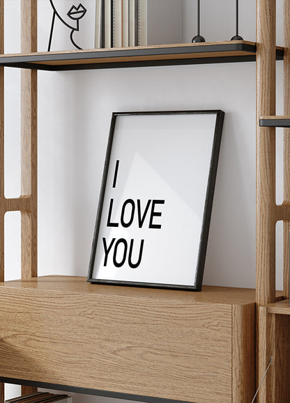 Minimalistic Love Statement Plakat