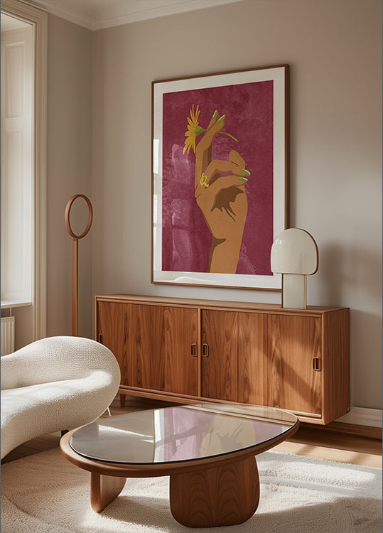 Smoking Flower Plakat