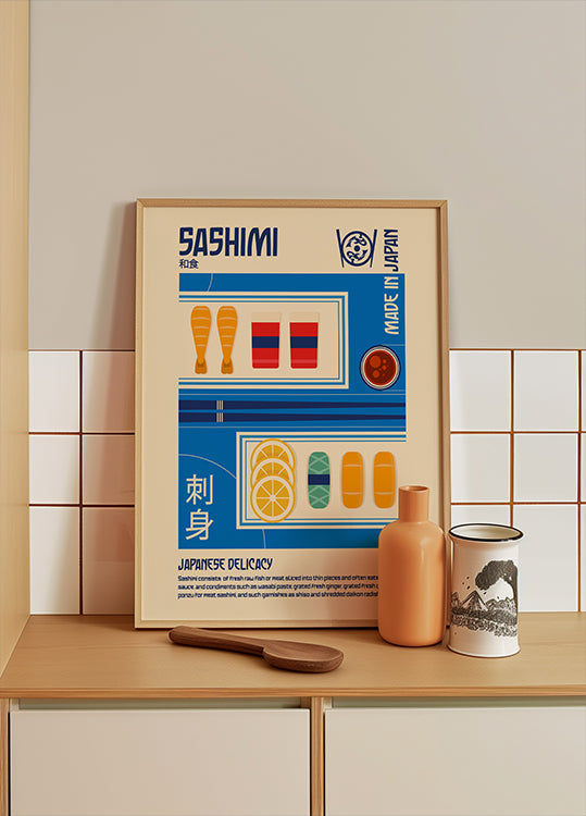 Sashimi Japanese Food Print