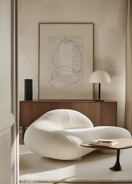 Minimalist Curves Plakat