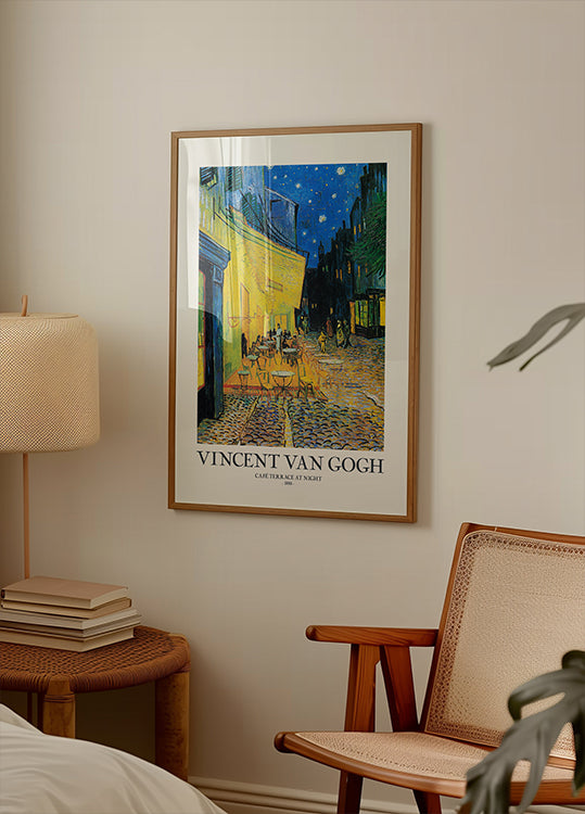 Café Terrace At Night Plakat