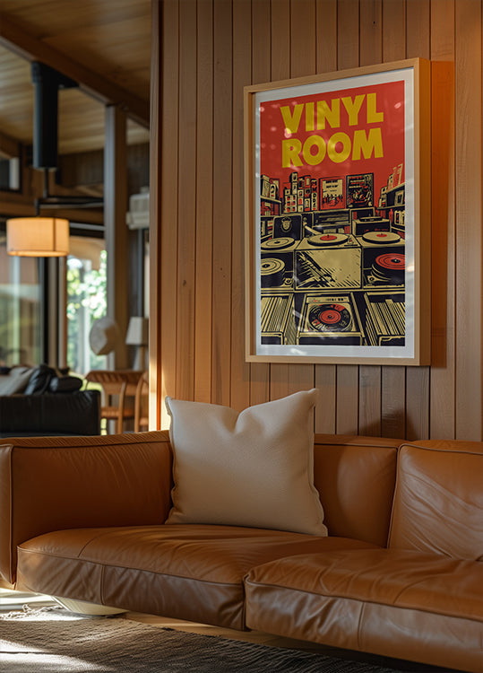 Vinyl Room Art Print Plakat