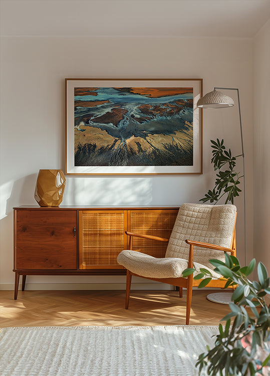 California Aerial - The Desert From Above Plakat