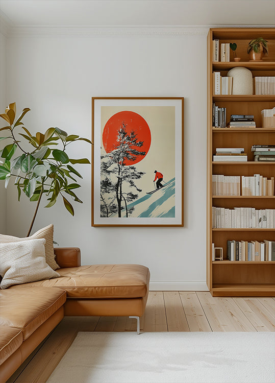 Skiing In Japan Plakat