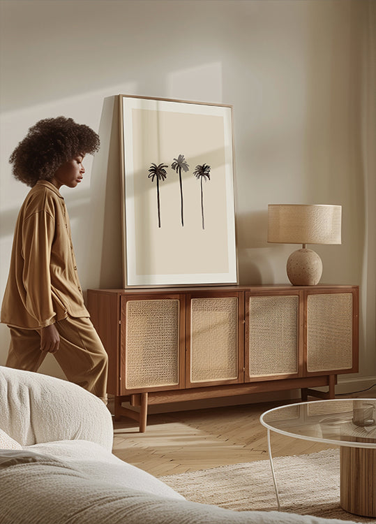 Palm Trees Ink Plakat