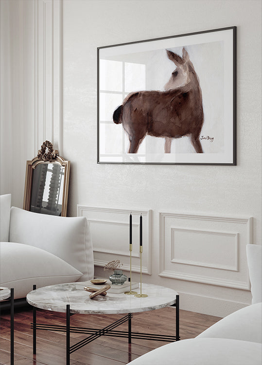 Deer On Creekside Lane Plakat