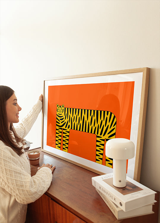 The Abstract Tiger Plakat
