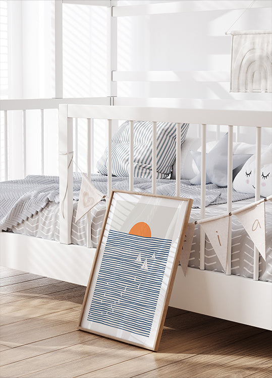 Three White Sails Plakat