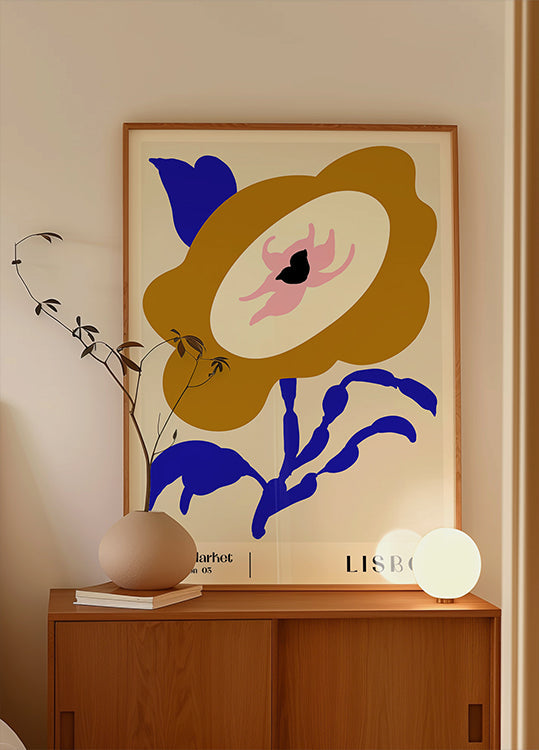 Flower Market. Lisbon Plakat