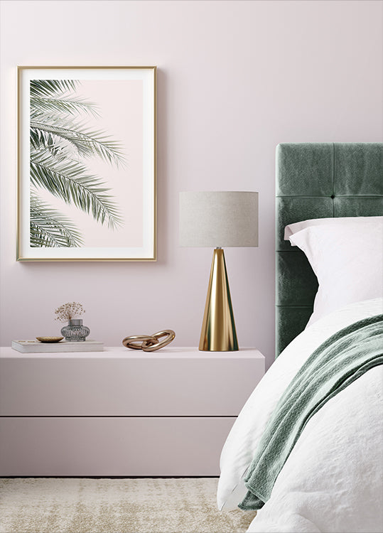 Blush Palm Leaves Plakat