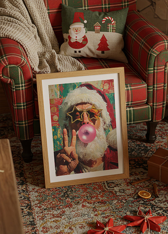 The Cheerful Santa Claus Plakat