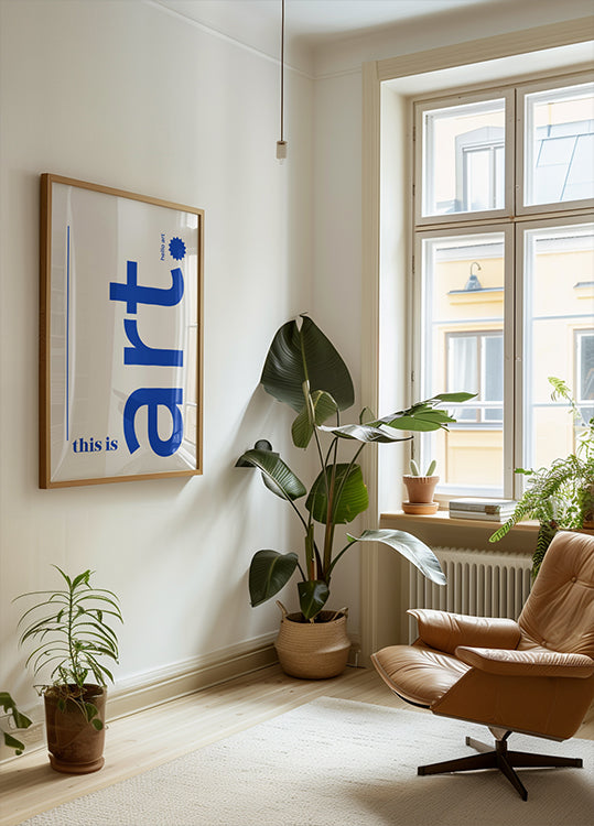 Hello Bold Typography Plakat