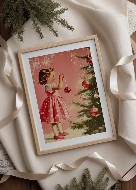 Girl With Baubles Plakat