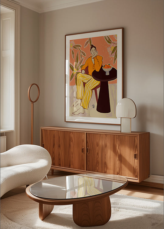 Woman With Oranges Plakat