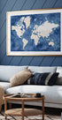 Hudson world map Plakat - Posterbox