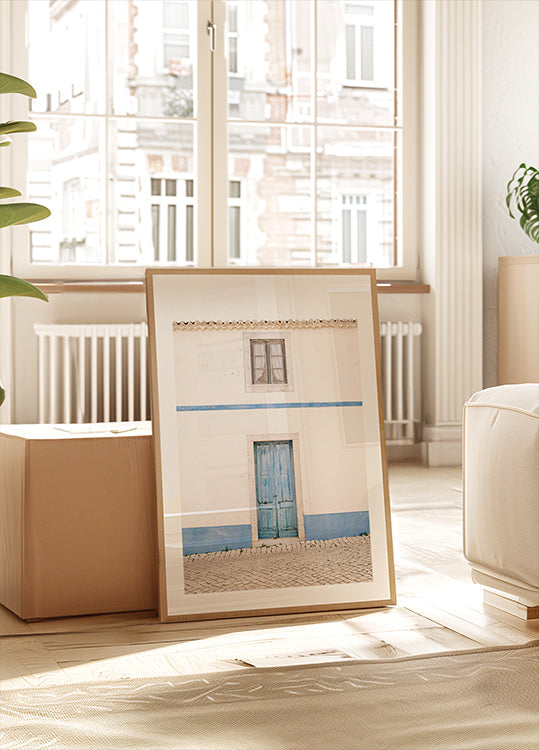 Ericeira Blue Door Plakat - Posterbox