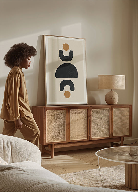 Abstract Forms Balance, Geometric Plakat