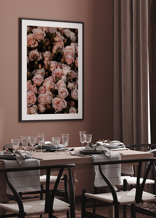 Blush Pink Roses Plakat