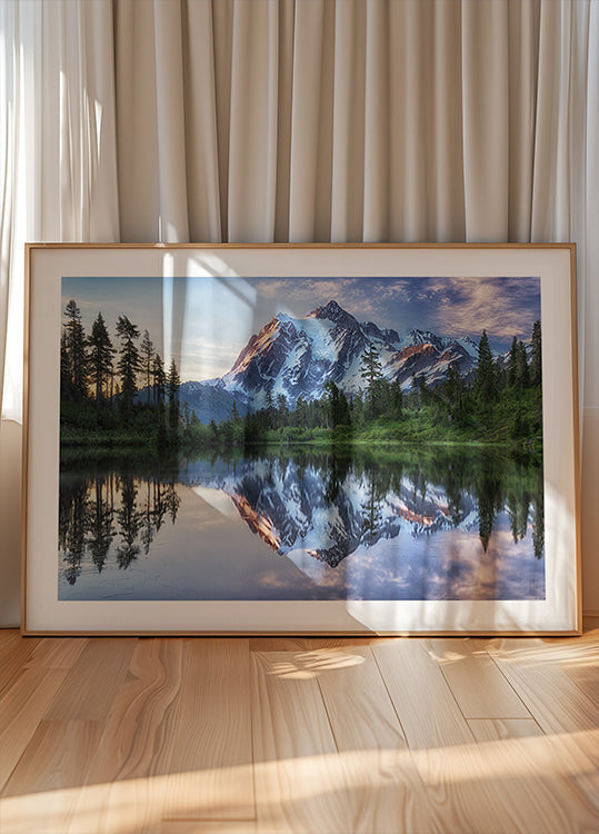 Sunrise on Mount Shuksan Plakat
