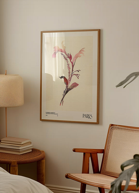 Watercolor print collection. Flower market - Paris