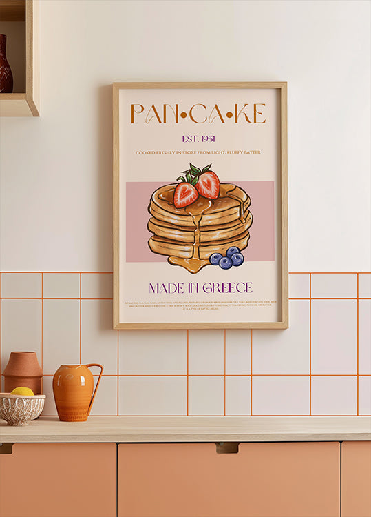 Fluffy Greek Pancakes Plakat