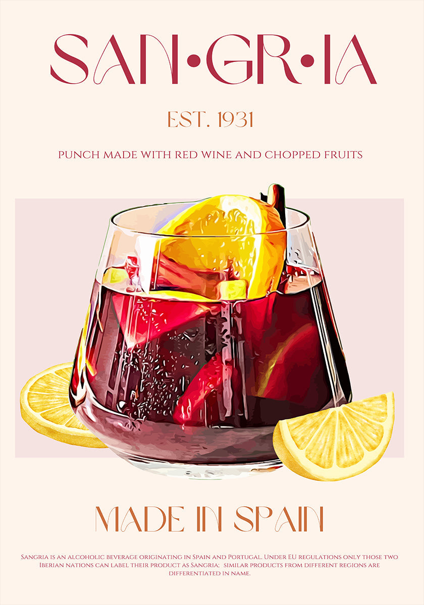 A Glass Filled With Red Wine Plakat - Posterbox