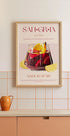A Glass Filled With Red Wine Plakat - Posterbox