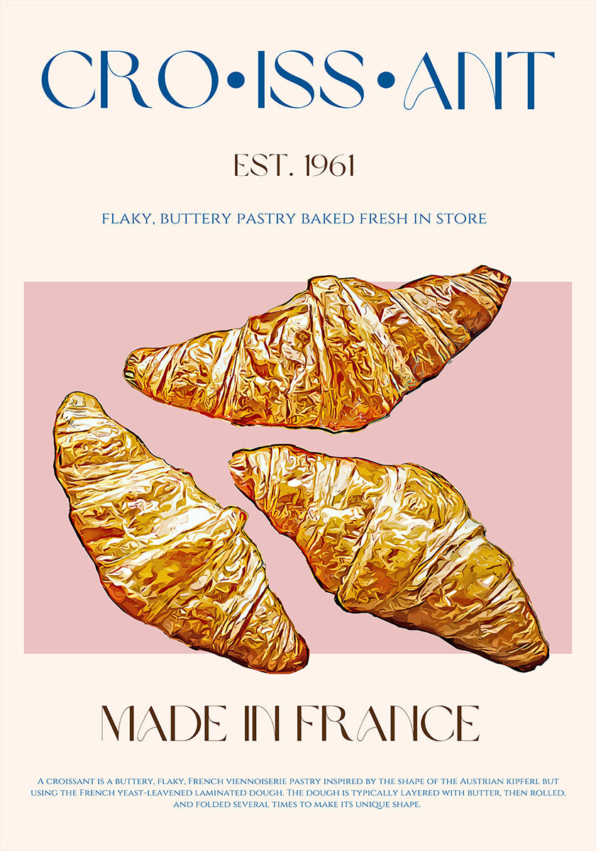Flaky French Delight  Plakat - Posterbox